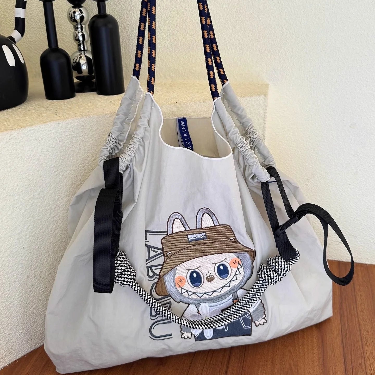 Labubu Explorer Tote Bag – Cute Meets Utility