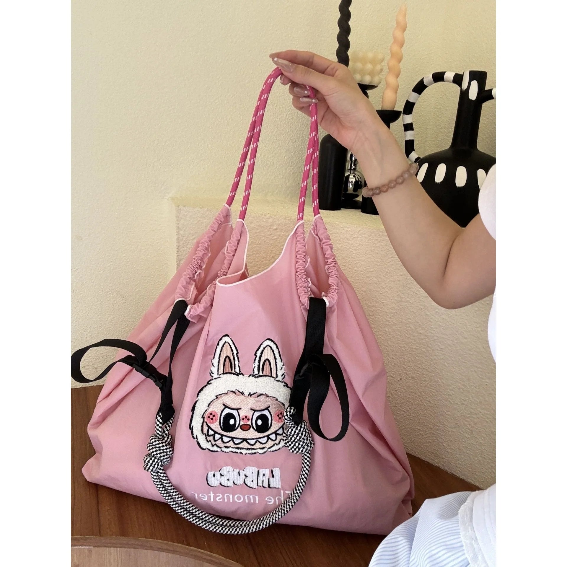 Labubu Explorer Tote Bag – Cute Meets Utility