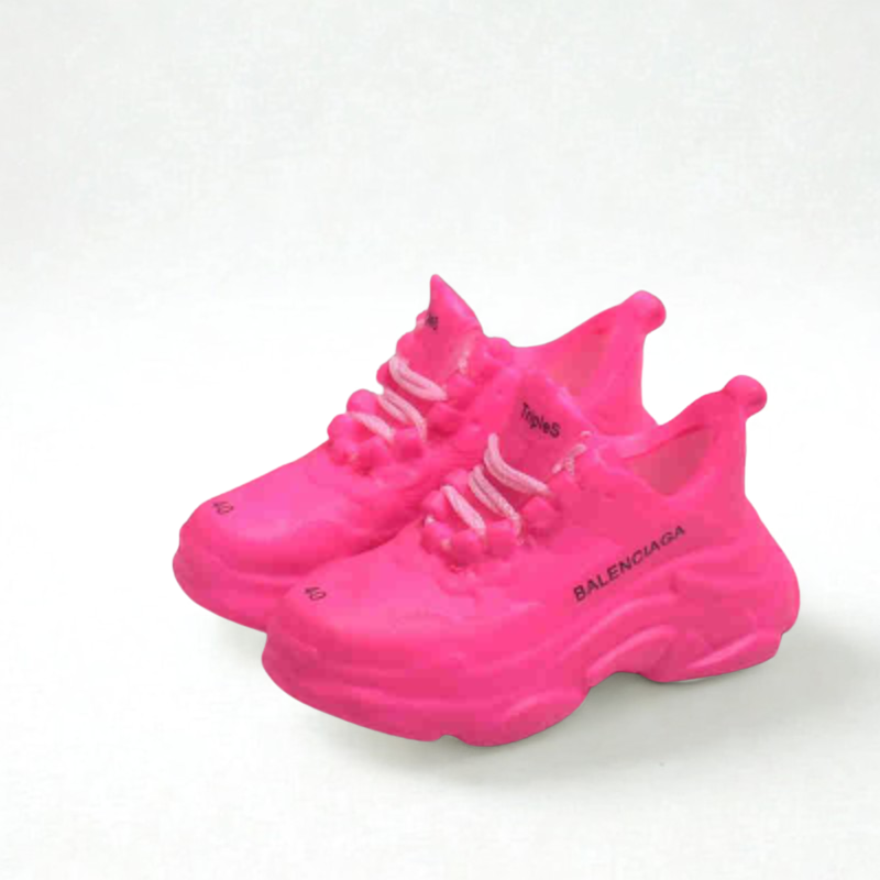 حذاء Labubu Designer Triple S Miniature - وردي نيون