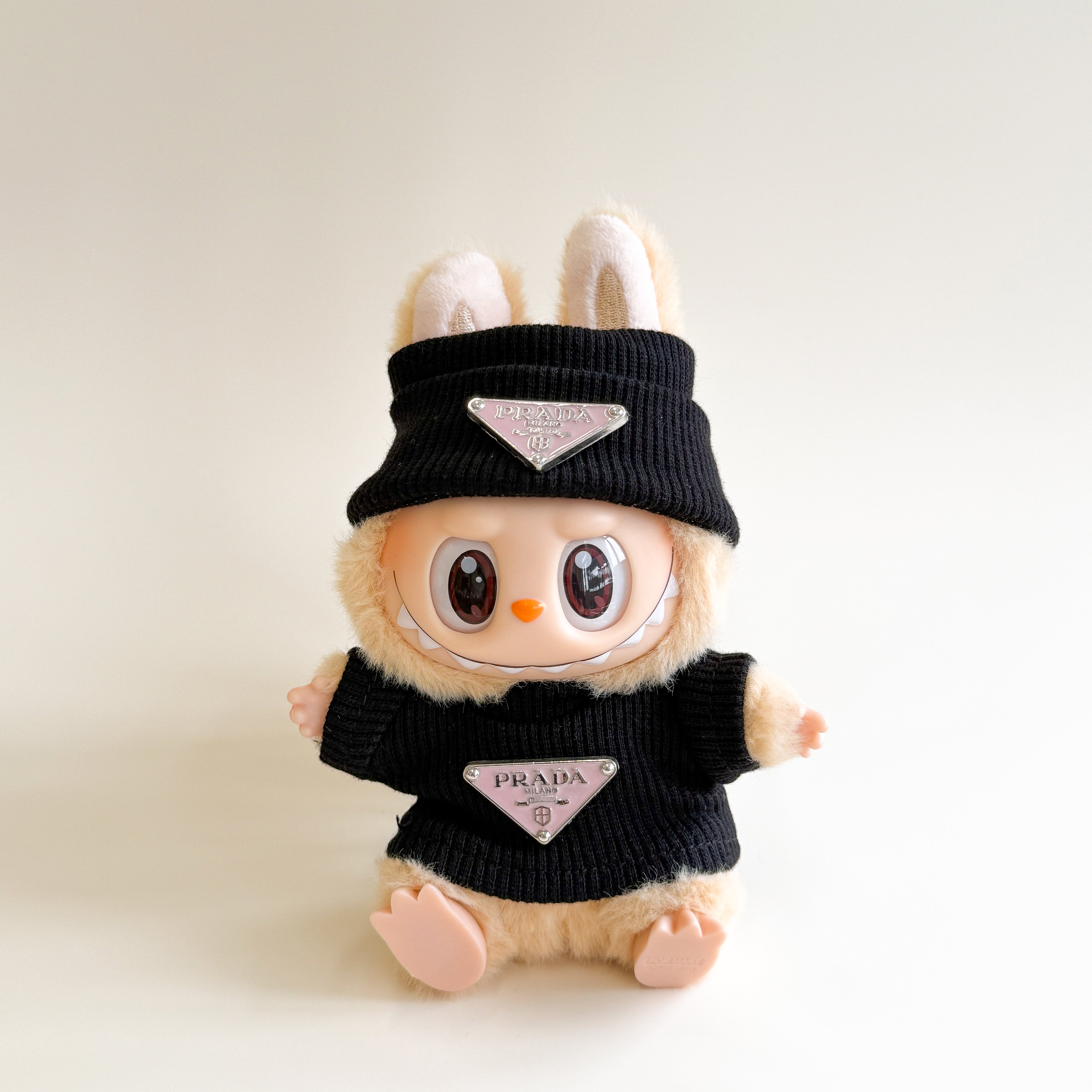 Labubu Luxury Ribbed Set - P Inspired Pink Logo