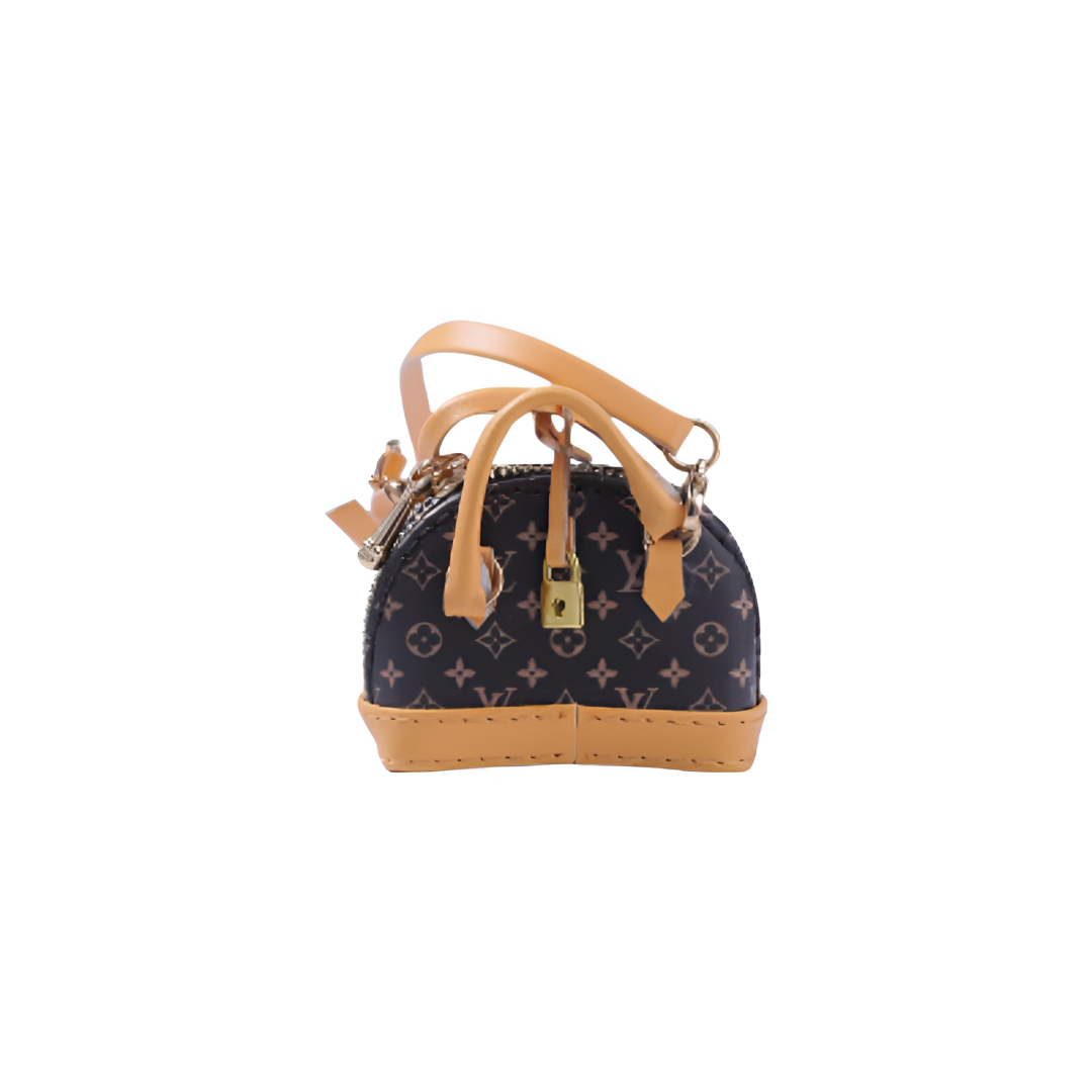 Labubu L.V. Inspired Miniature Dome Handbag - Alma BB Edition