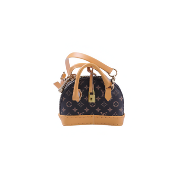 Labubu L.V. Inspired Miniature Dome Handbag - Alma BB Edition